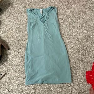 Teal blue dress